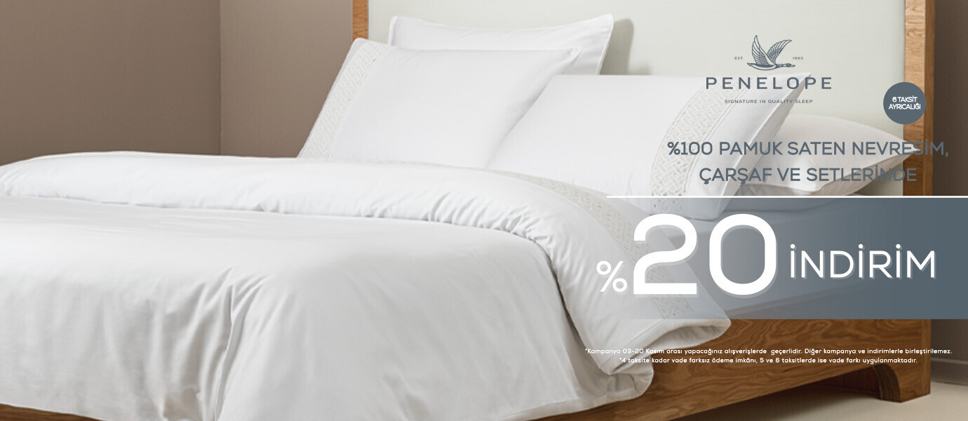 %100 Pamuk Saten Nevresim, Çarşaf ve Setleri %20 İndirim