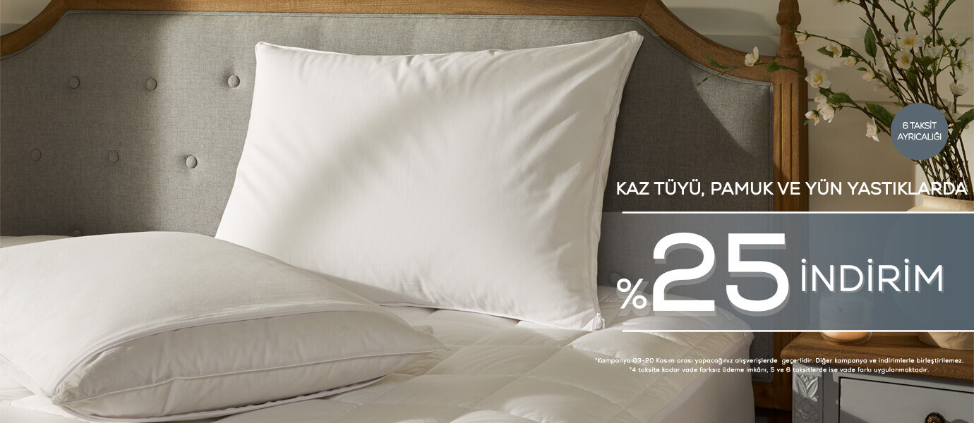 Yastık %25 İndirim
