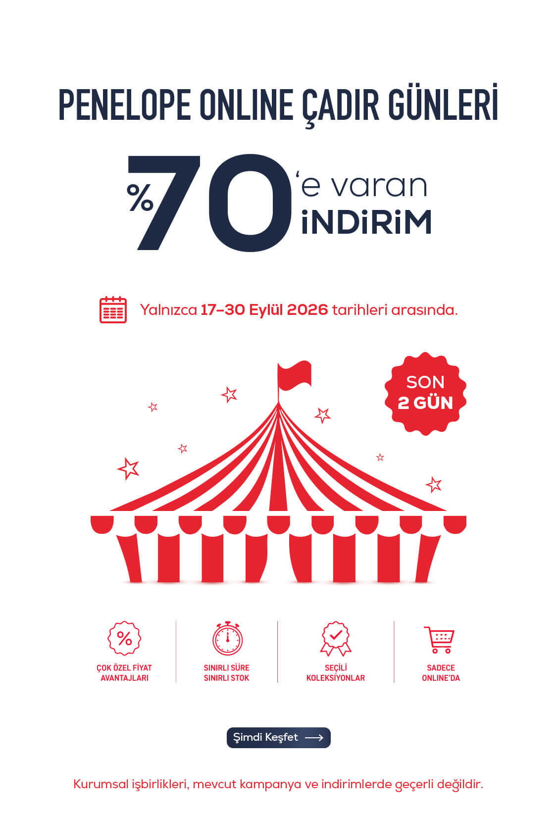 Online Çadır Günleri Kampanyası Banner Görseli
