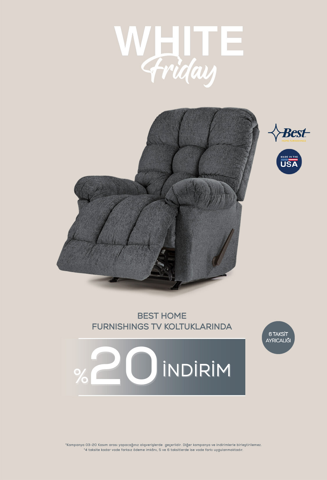 Tv koltukları %20 indirim