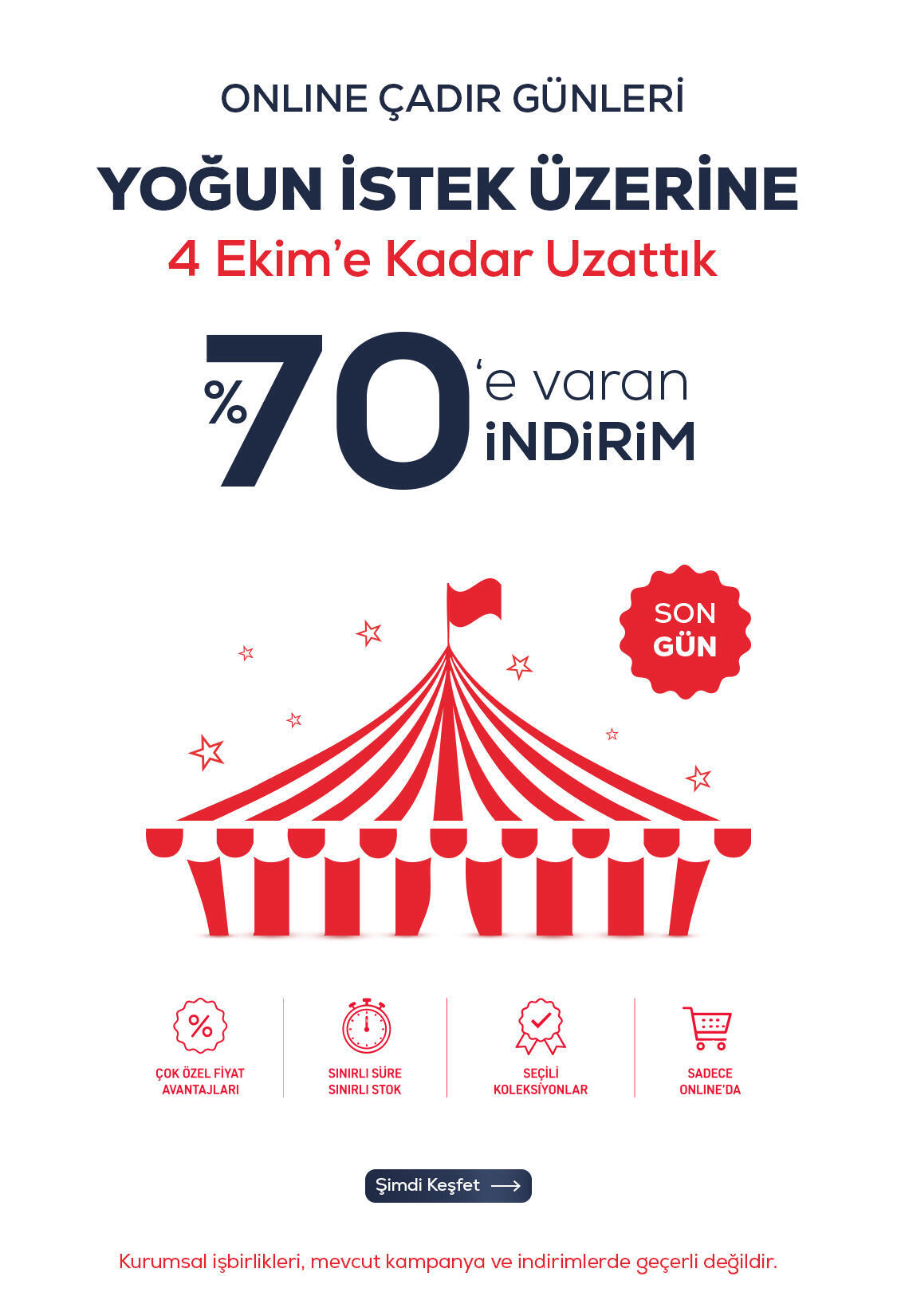 Online Çadır Günleri Uzattık