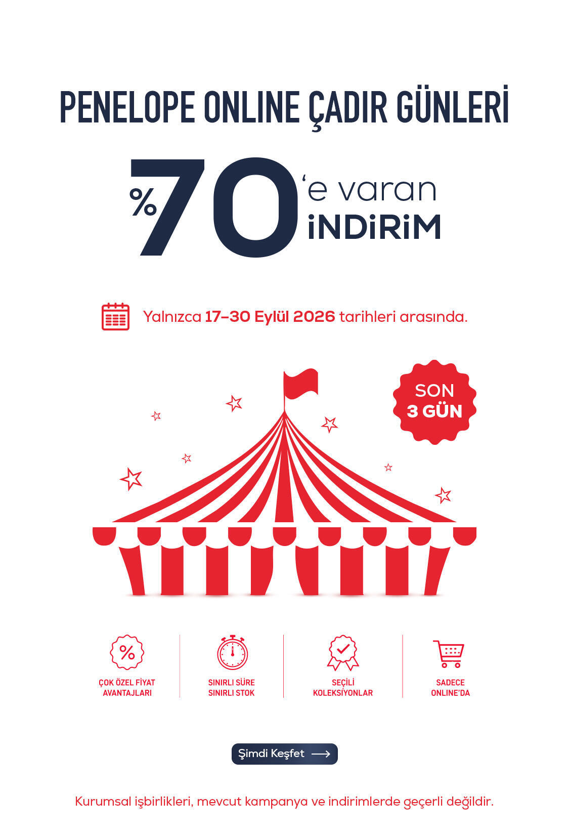 Online Çadır Günleri Kampanyası Banner Görseli