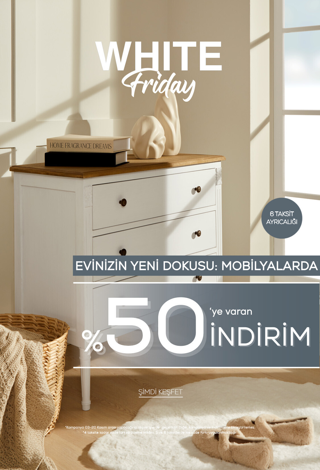 Mobilya %50 indirim