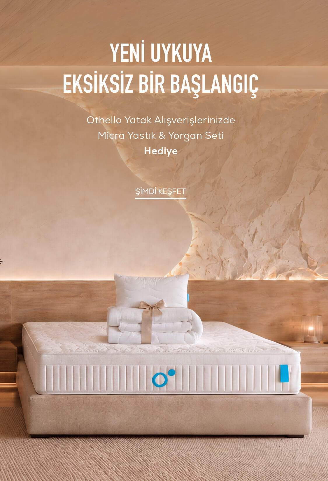 Yatak Alana Yorgan Yastık Hediye