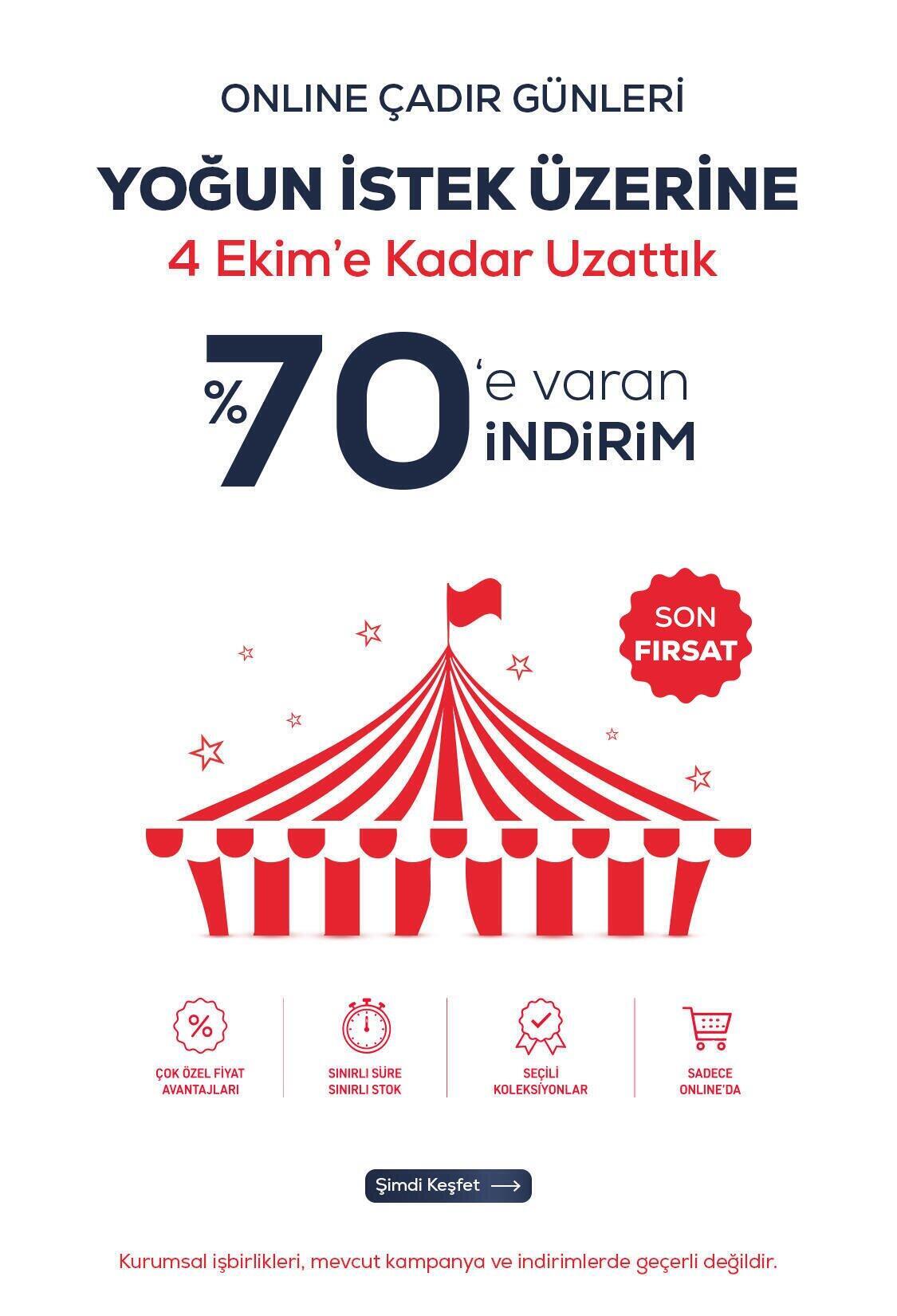 Online Çadır Günleri Uzattık