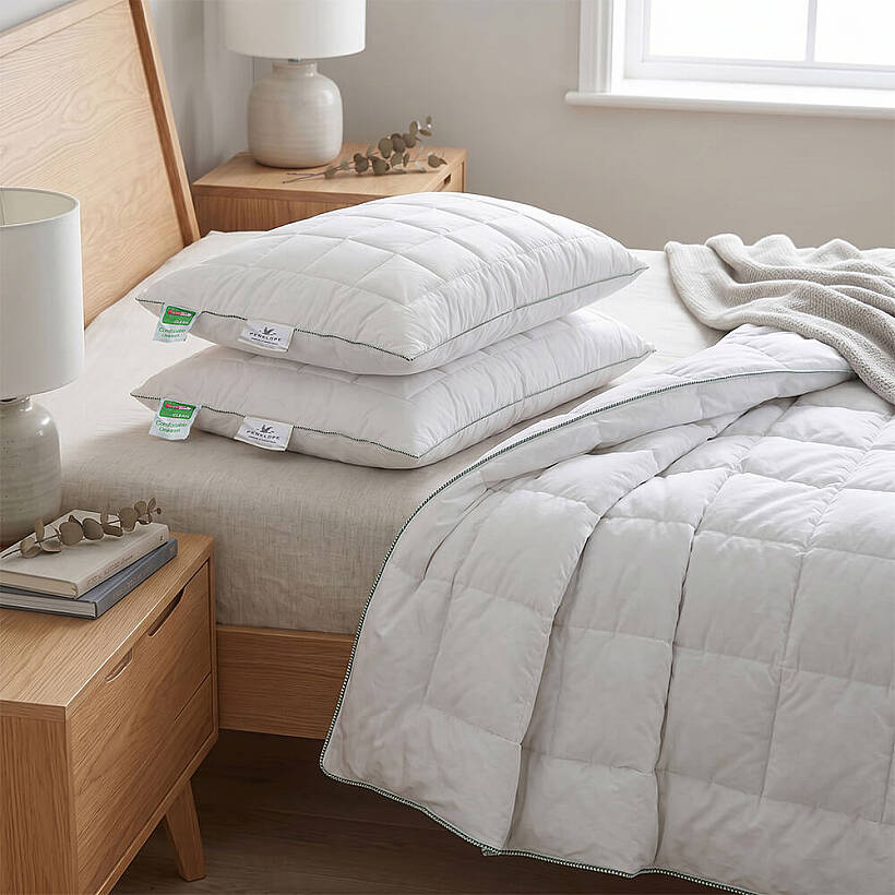 Anti-Mite Etkili Çift Kişilik Yastık & Yorgan Seti - Thermoclean Serisi - 