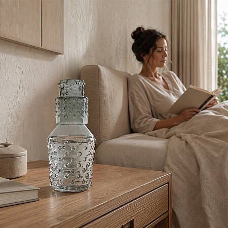 Aster Başucu Sürahisi 1150 ml - Füme - 3