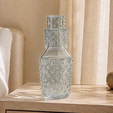 Aster Başucu Sürahisi 1150 ml - Füme 
