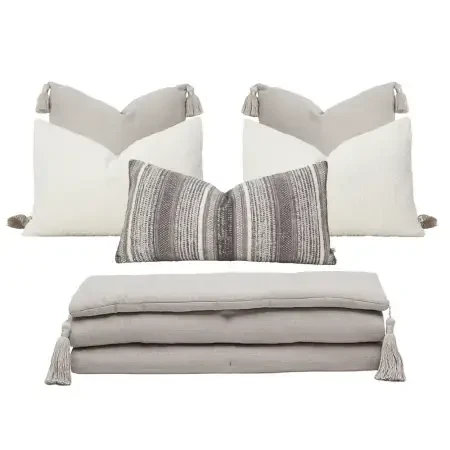 Aven Kırlent Kılıfı 35x70 cm Bej-Gri - PENELOPE (1)