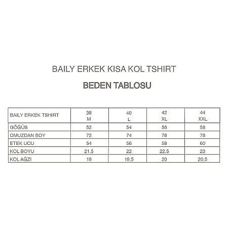 Erkek Kısa Kollu Tişört Ekru - Baily Koleksiyonu - 3