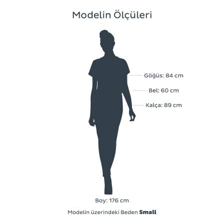 Kadın Kısa Kollu Tişört XL Vizon - Baily Koleksiyonu - 4