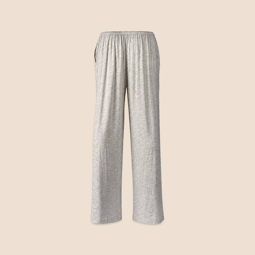 Oversize Pantolon Gri Melanj - Baily Serisi - 