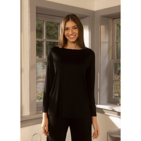 Kadın Uzun Kollu Tişört S Siyah - Baily Koleksiyonu - Penelope