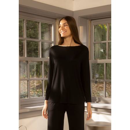 Kadın Uzun Kollu Tişört XL Siyah - Baily Koleksiyonu - 3