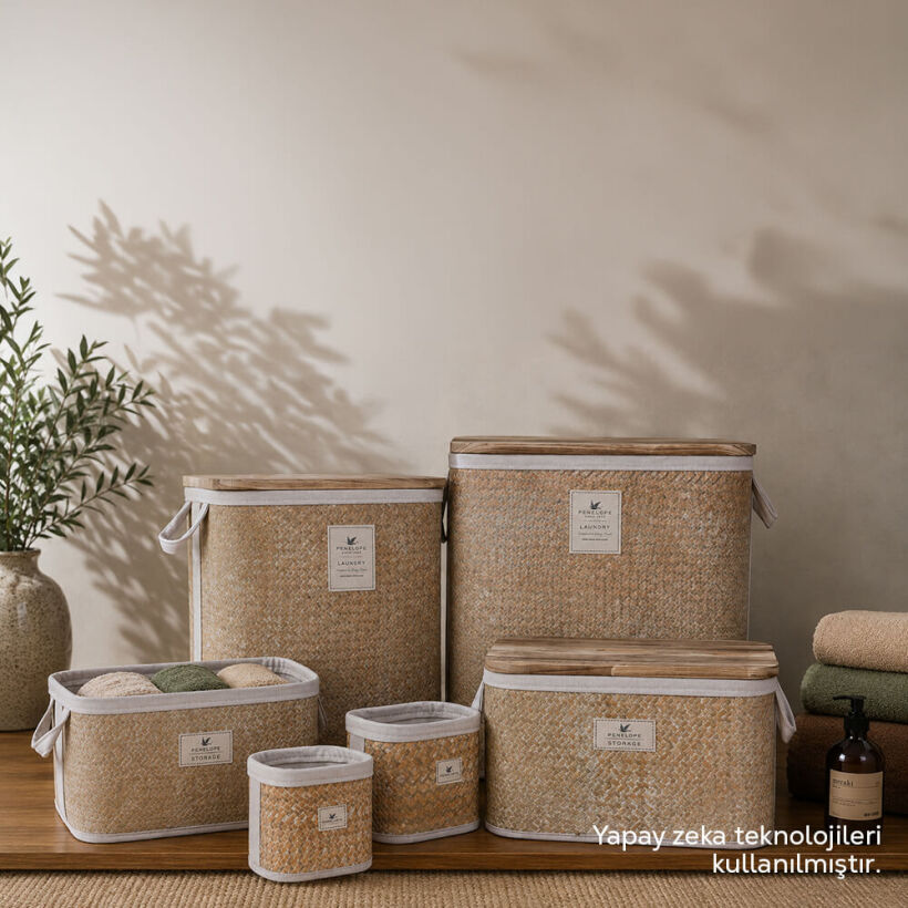 Baskia Çamaşır Sepeti Natural - 