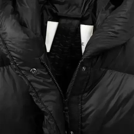 %100 Kaz Tüyü Boreal Kadın Uzun Mont - Siyah/S - 7