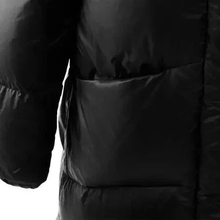 %100 Kaz Tüyü Boreal Kadın Uzun Mont - Siyah/XL - 5