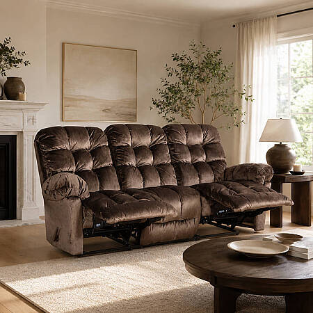 Brosmer 3'lü Kanepe ve TV Koltuğu Kahverengi - Best Home Furnishings - 3