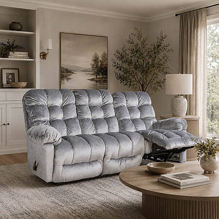 Brosmer 3'lü Kanepe ve TV Koltuğu Mavi - Best Home Furnishings - 2