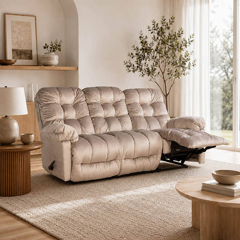 Brosmer 3'lü Kanepe ve TV Koltuğu Toprak - Best Home Furnishings - 
