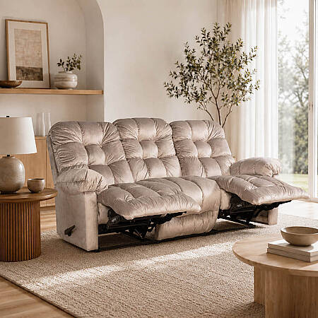 Brosmer 3'lü Kanepe ve TV Koltuğu Toprak - Best Home Furnishings - 3