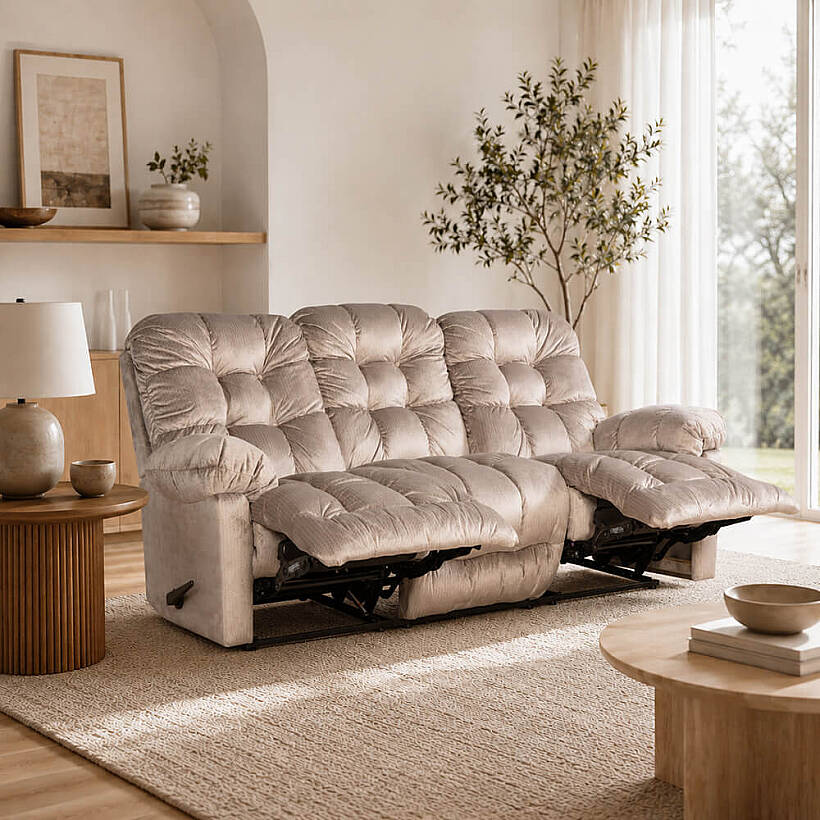 Brosmer 3'lü Kanepe ve TV Koltuğu Toprak - Best Home Furnishings - 