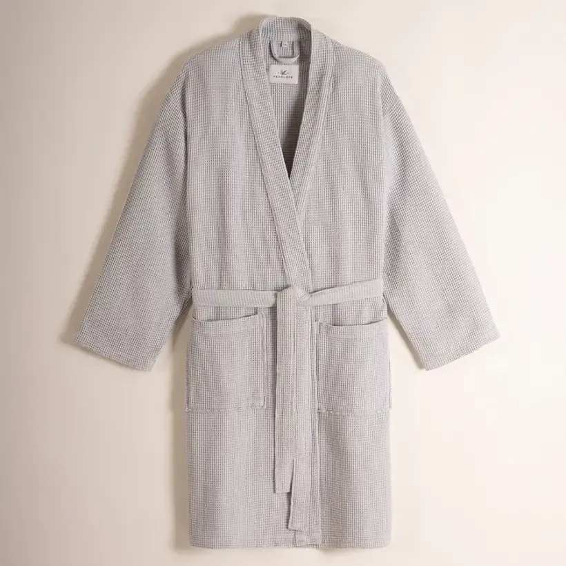 Bornoz Erkek L-XL Gri - Celia Serisi - Penelope