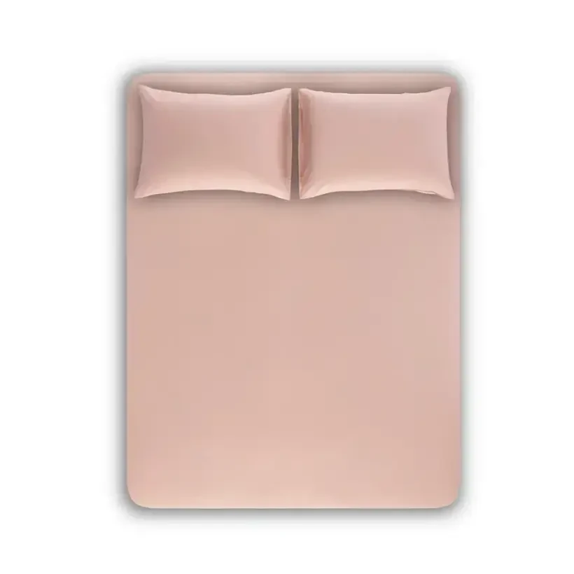 %100 TENCEL™ Lastikli Çarşaf Seti 180x200 cm Pudra - Celine Serisi - Penelope