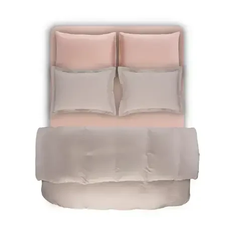 %100 TENCEL™ Lastikli Çarşaf Seti 200x200 cm Pudra - Celine Serisi - Penelope (1)