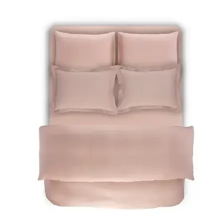 %100 TENCEL™ Lastikli Çarşaf Seti 200x200 cm Pudra - Celine Serisi - 5