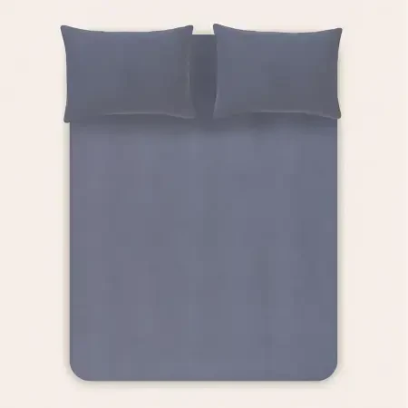 %100 TENCEL™ Lastikli Çarşaf Seti 200x200 cm Denim - Celine Serisi - 6