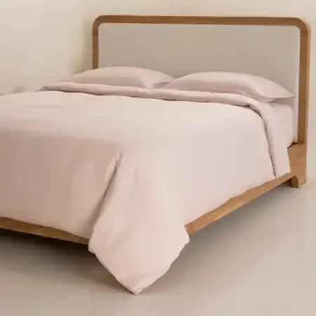 %100 TENCEL™ Nevresim Seti 260x240 cm Pudra - Celine Serisi - Penelope (1)