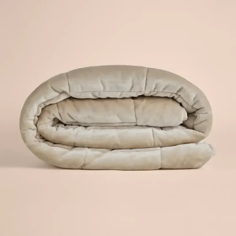 Çift Kişilik Çift Taraflı Welsoft Yorgan Taş 195x215 cm - Velour Serisi - Penelope