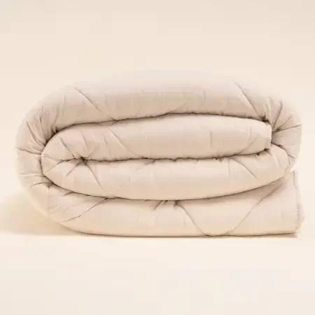 Microfiber Kumaş Çift Kişilik Krem Yastık Yorgan Seti - Colors in Comfort - 2