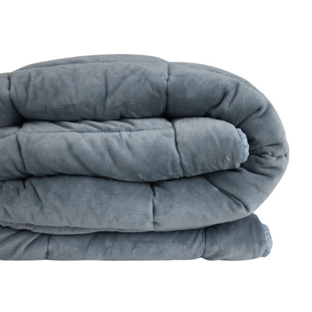 Çift Taraflı Welsoft Comforter Yorgan Seti Mavi - Dormio Soft Bloom Serisi - 9