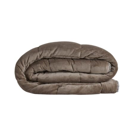 Çift Taraflı Welsoft Comforter Yorgan Seti Vizon - Dormio Soft Trigo Serisi - 2