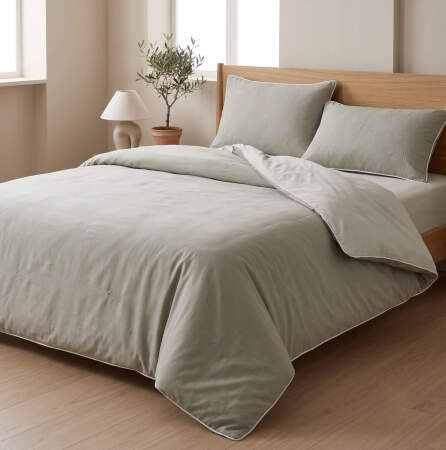 Serin Etkili Battaniye ve Yastık Kılıfı Seti Sage - Cool Summer Blanket