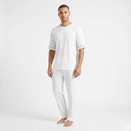 Cooling Jersey Erkek Pijama Takımı - Beyaz - 2