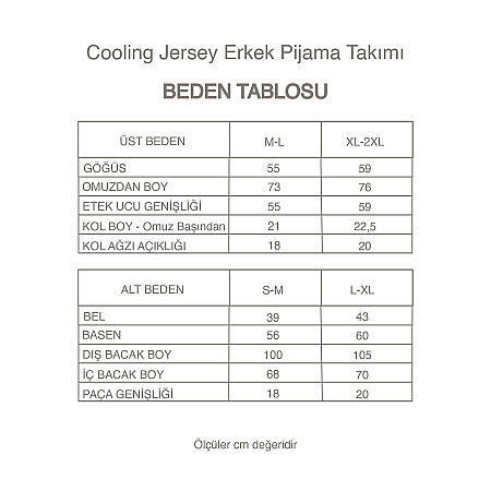 Cooling Jersey Erkek Pijama Takımı - Beyaz - 7