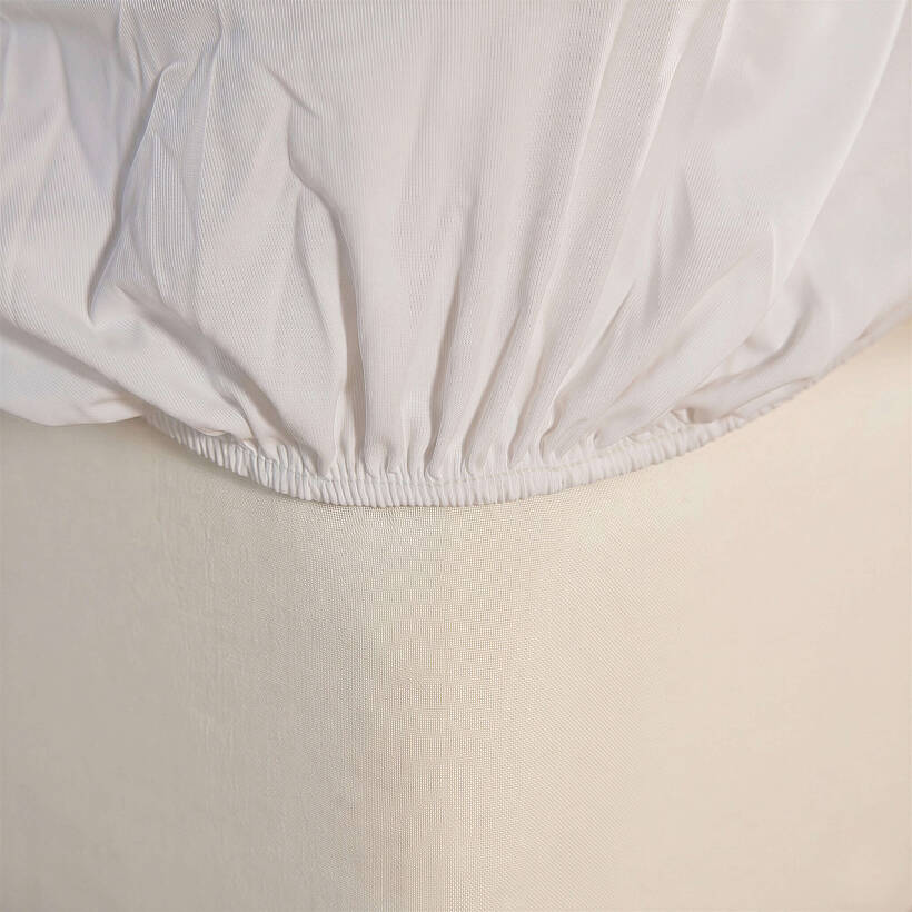 Cooling Sheet Beyaz Çift Kişilik Lastikli Çarşaf Seti - 
