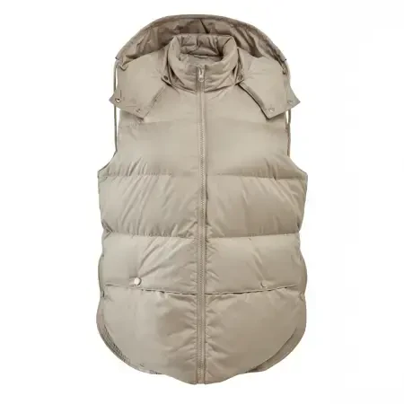 %100 Kaz Tüyü Eira Kadın Yelek - Bej/L - 4