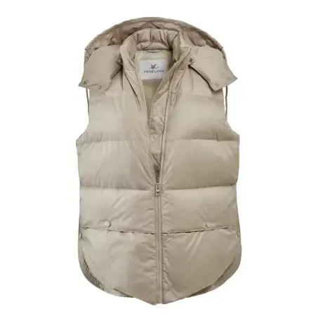 %100 Kaz Tüyü Eira Kadın Yelek - Bej/L - PENELOPE (1)