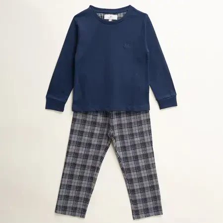 Erkek Çocuk Pijama Takımı 3-4 Yaş Lacivert - Penelope