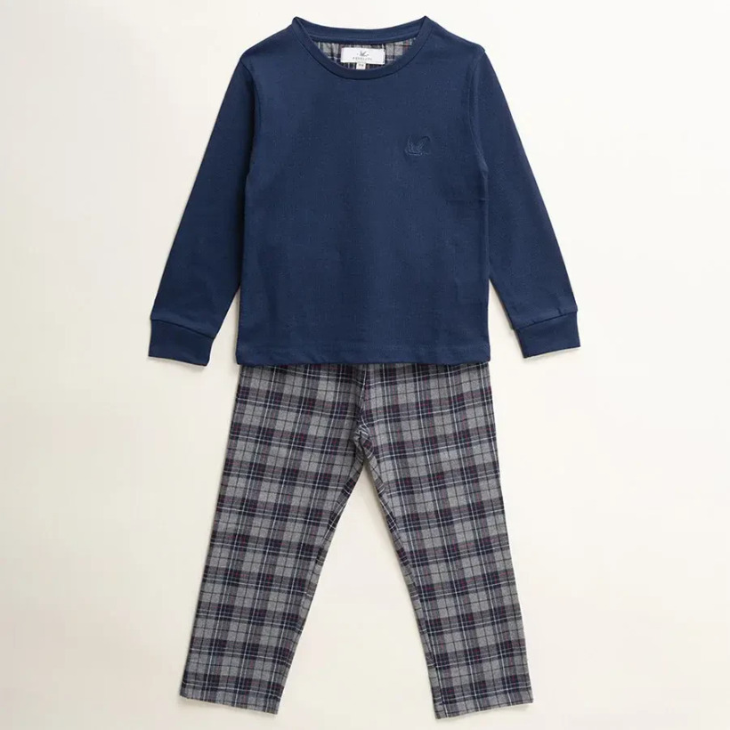Erkek Çocuk Pijama Takımı Lacivert - 