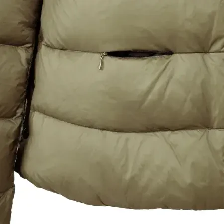 %100 Kaz Tüyü Fiora Kadın Kısa Mont - Bej/XL - 4