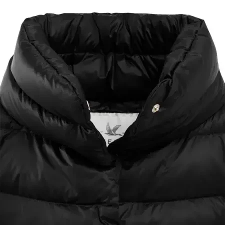 %100 Kaz Tüyü Fiora Kadın Kısa Mont - Siyah /L - 7