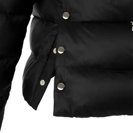 %100 Kaz Tüyü Fiora Kadın Kısa Mont - Siyah /M - 5