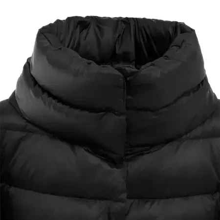 %100 Kaz Tüyü Fiora Kadın Kısa Mont - Siyah /M - 8