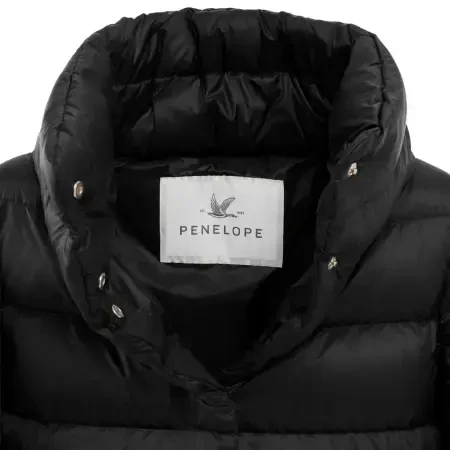 %100 Kaz Tüyü Fiora Kadın Kısa Mont - Siyah /XL - 9