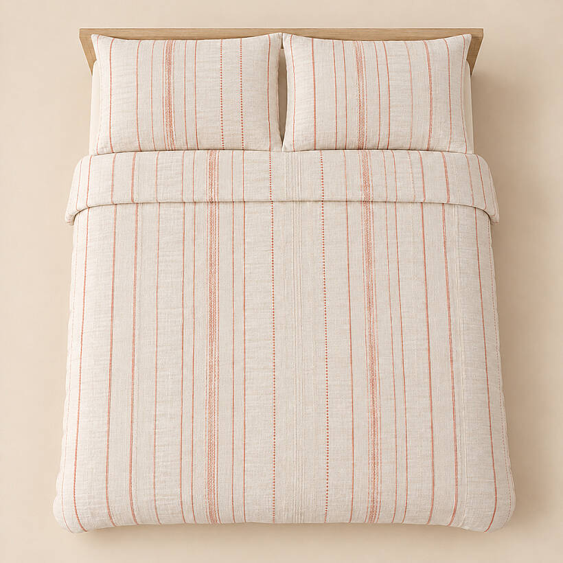 Folia Nevresim Takımı - Natural Terracotta - 